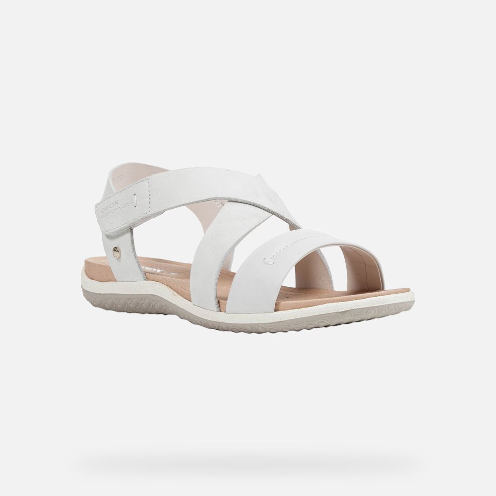 Sandalias Geox Senhora Branco - Vega - ZFCQH2083